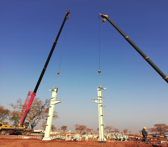 Lifting of the first steelwork of Lualaba Copper Smelting Co., Ltd (LCS)