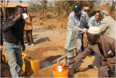 NFC Huaxin Mabende Mining Co., Ltd. Constructed Five Wells for Potable Use in KALAMBANGIRI Village of Democratic Republic of the Congo