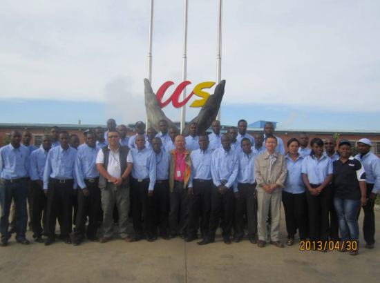 Chinese and Zambian staffs of CCS Celebrated the International Labor Day Together